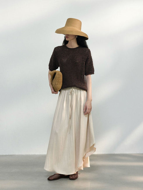 Chalk Mesh Top